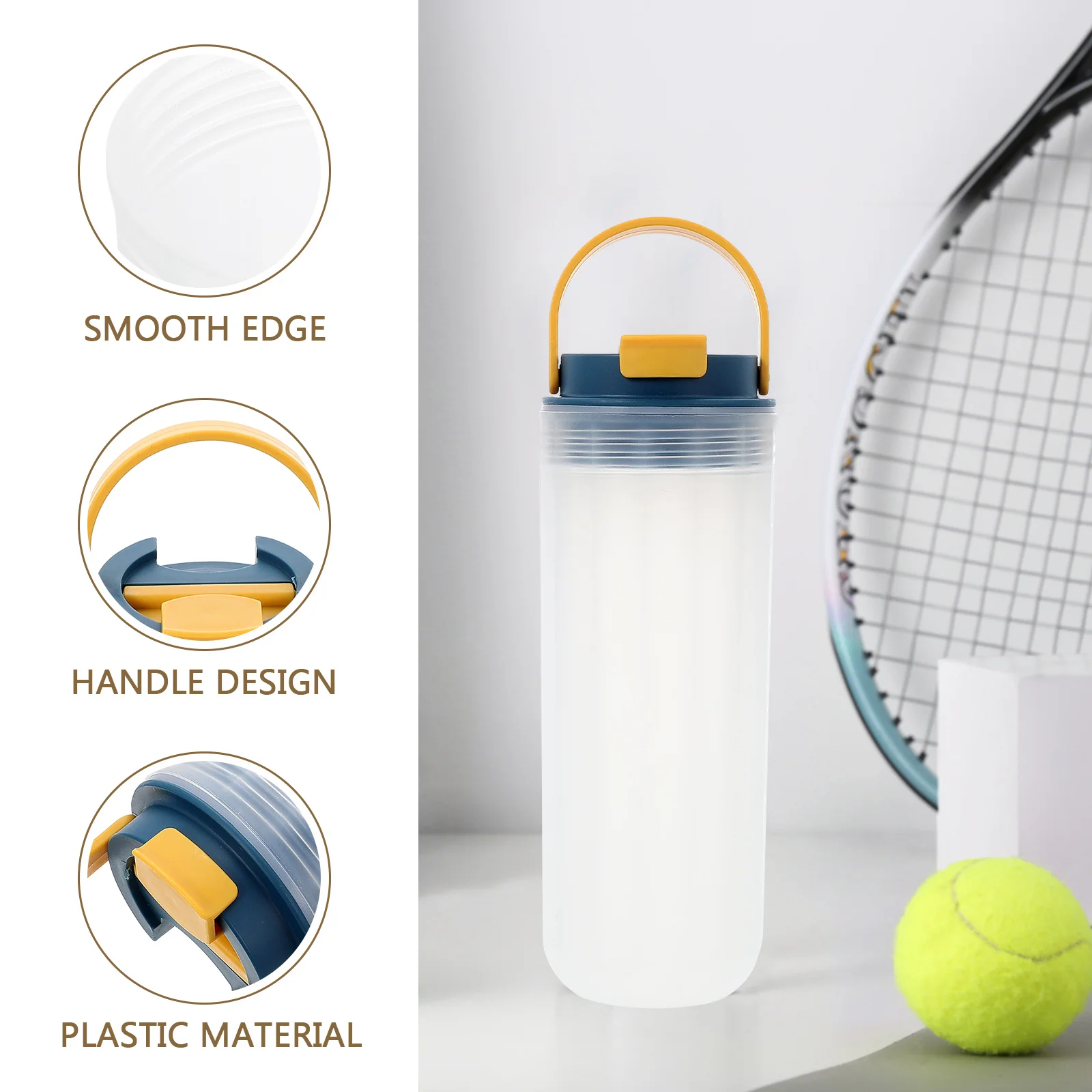 

Premium 1 Gallon Water Bottle Leak Proof Portable Design Ideal for Exercise Travel Camping Hiking and Office Use