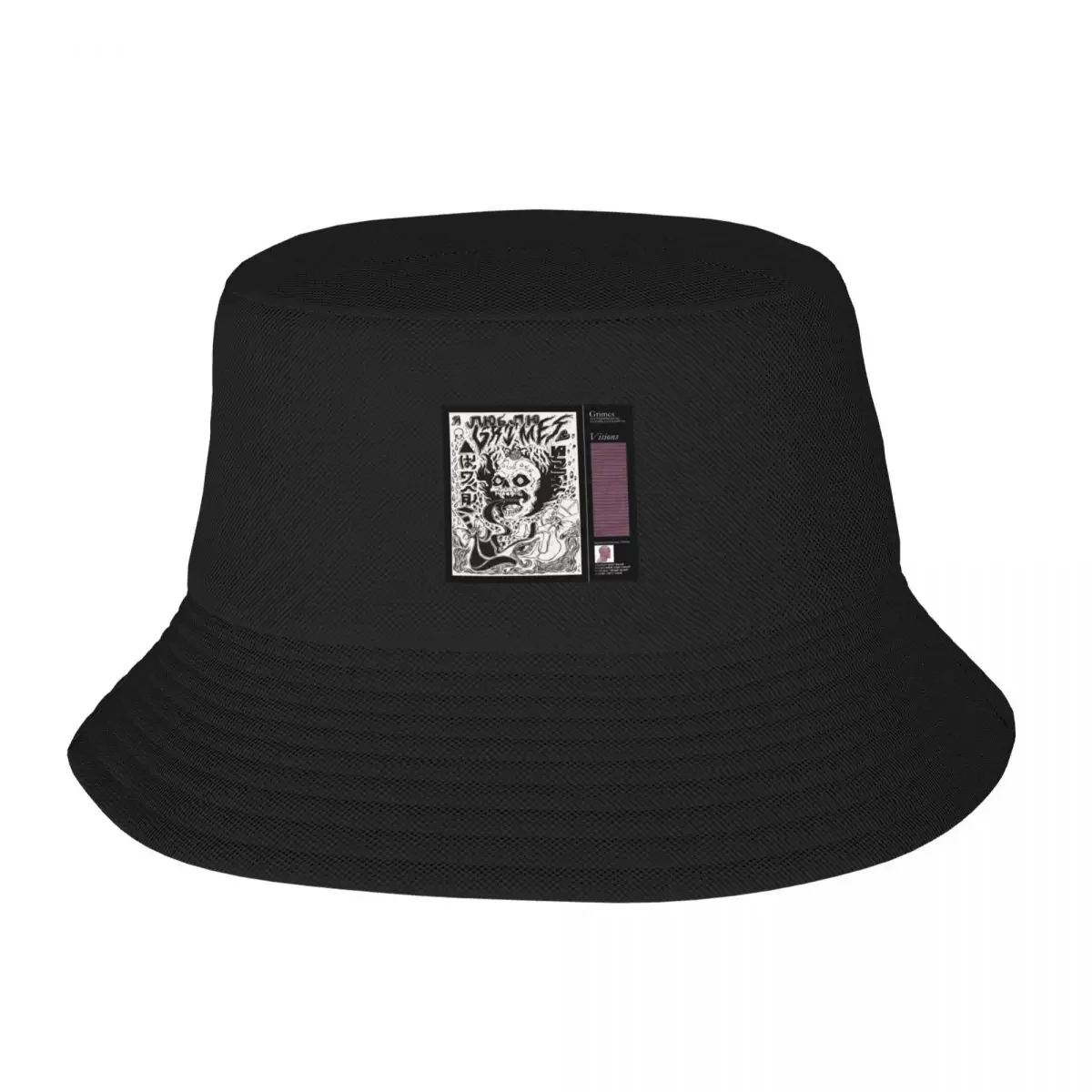 grimes - visions cover art Poster Bucket Hat Snap Back Hat Custom Cap Women's Hats 2024 Men's