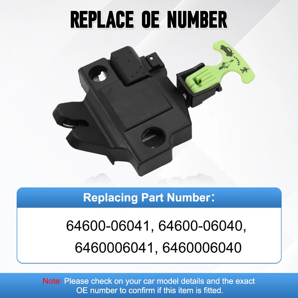 

64600-06041 Для Toyota Camry 2012-2017 Привод защелки крышки багажника, черный 6460006041 6460006040