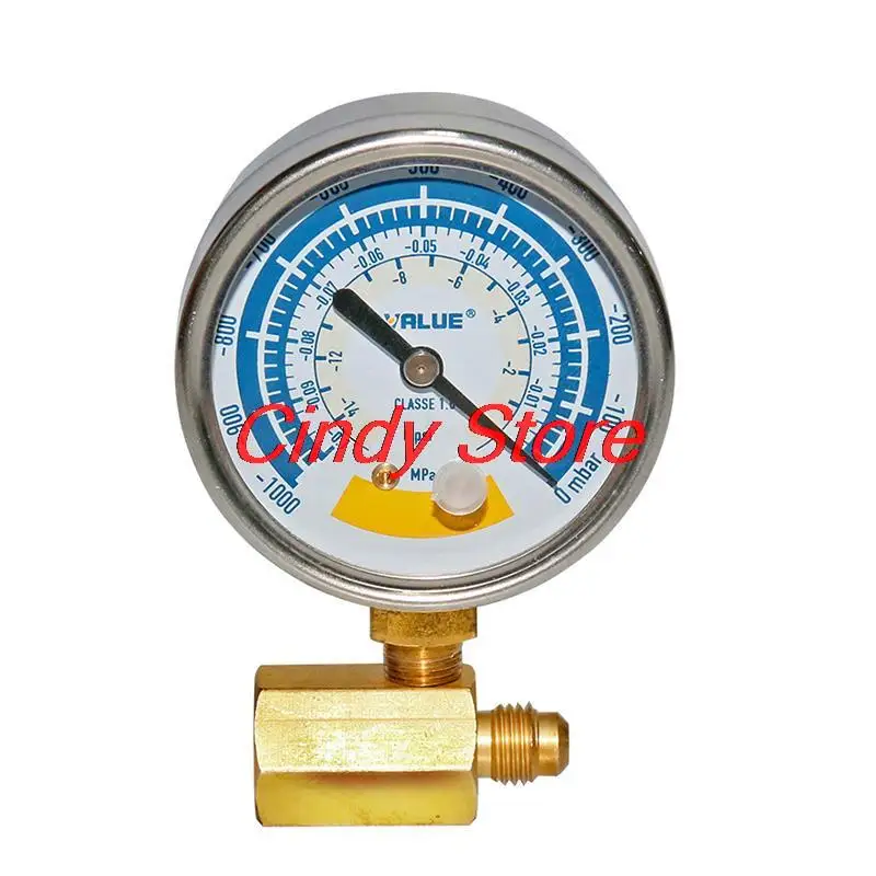 1PC vacuum pump vacuum gauge adapter tube fitting Refrigeration brass connector