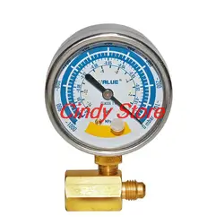 1PC vacuum pump vacuum gauge adapter tube fitting Refrigeration brass connector