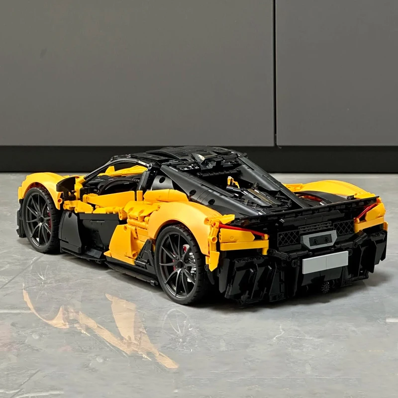 Supercoche de MOC-222472 de alta calidad, vehículo clásico de carreras 1:8, Compatible con modelo 42172, montaje de bloques de construcción, regalos de Navidad para chico