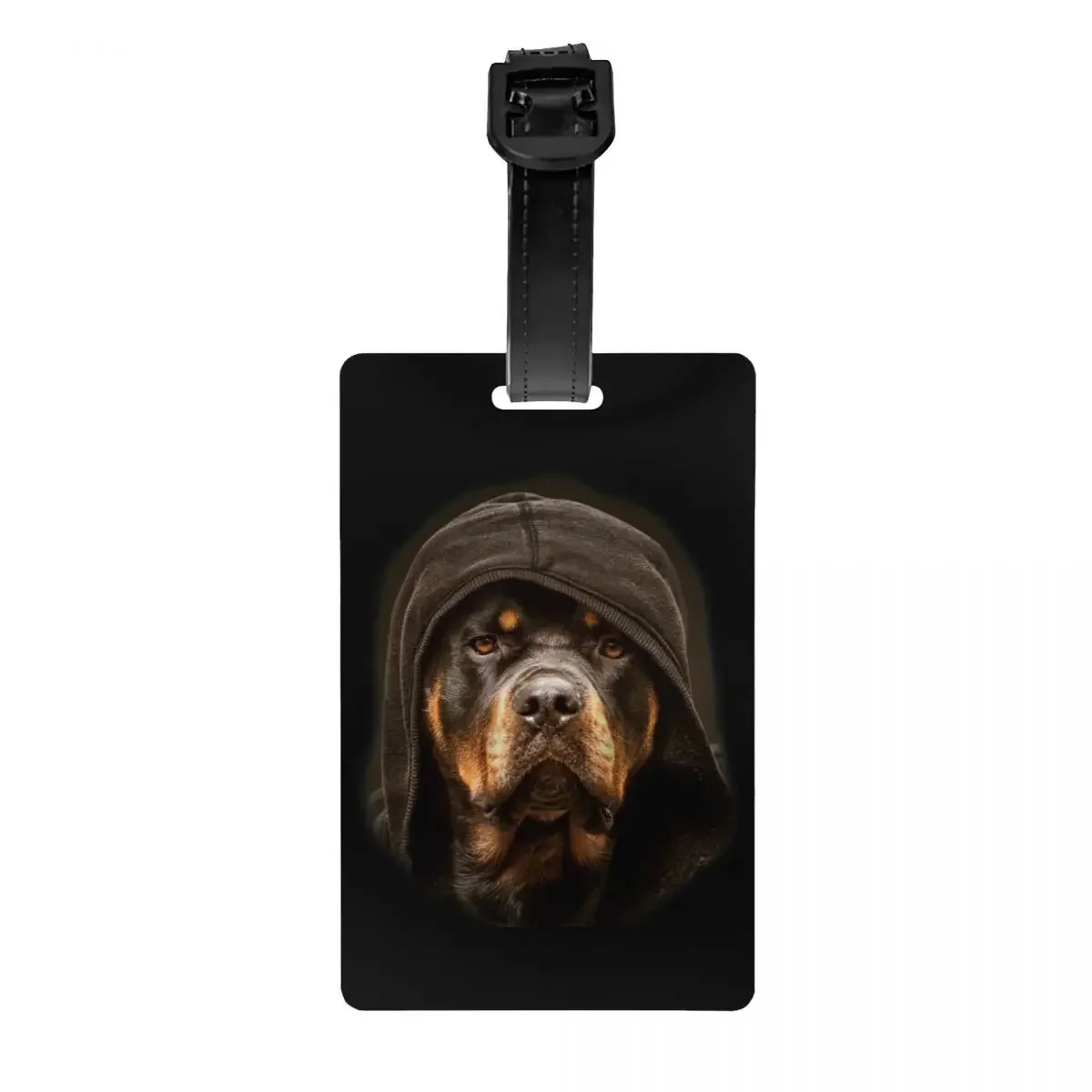 Rottweiler Luggage Tag Family Guard Rott Rottie Dog Travel Bag Suitcase Privacy Cover ID Label