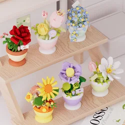 New Flower Pots, Immortal Flowers, Succulent Building Blocks, Roses And Tulips, Educational Toys, Children Birthday Gifts