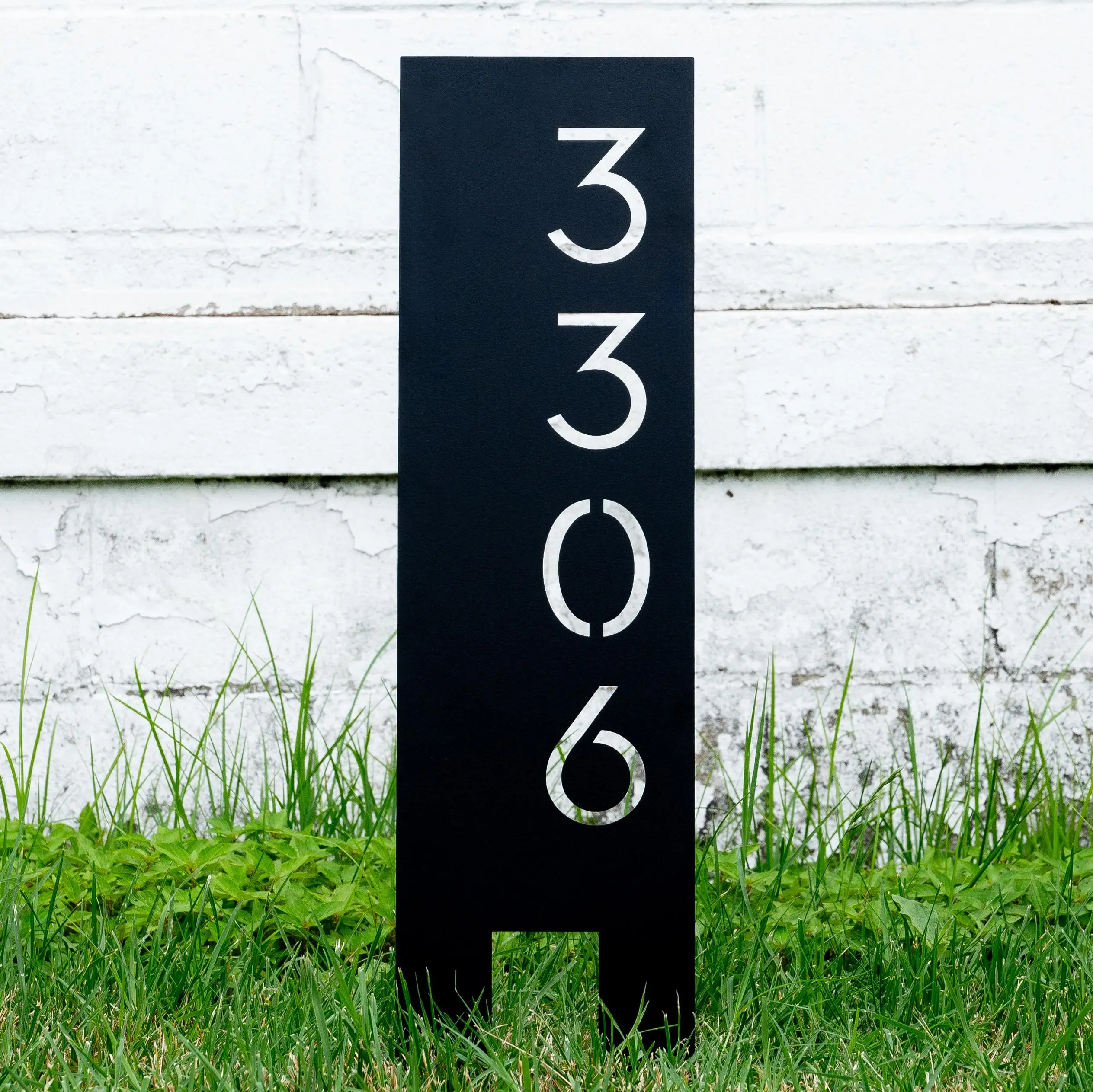 

Personalized Vertical Address Stake Custom House Numbers Metal Address Sign Modern Address Sign Road Address Sign Metal Numbers