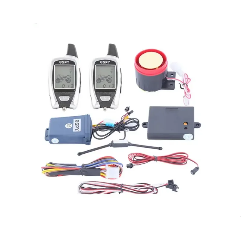 12V Theft 2 Way LCD Motorcycle Alarm Security System with Microwave Sensor 2000m Range CE Certified 12-Month