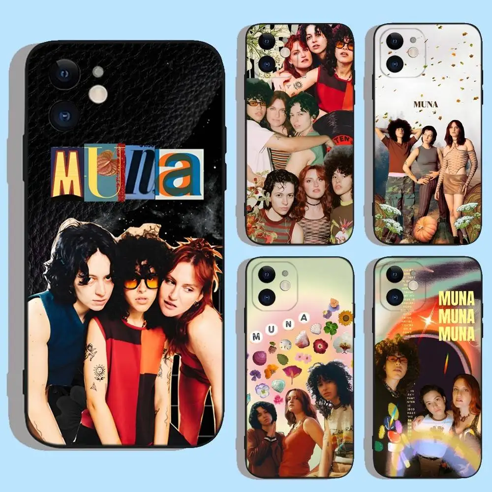 

M-Muna Josette Maskin Phone Case For iPhone 16e,16,15,14,13,12,11,XS,XR,X,8,7,Pro,Max,Plus,mini Silicone Black Cover
