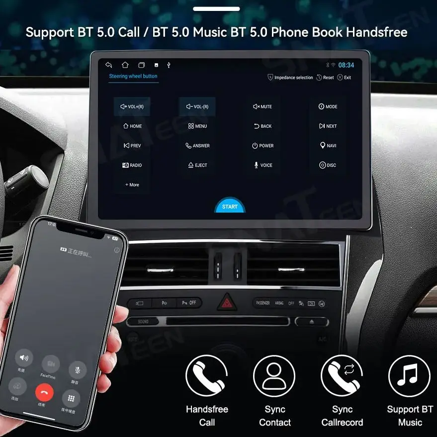 

13.3 Inch HD Smart Screen For Ford Explorer 2011-2018 Android 13 Wireless CarPlay GPS Navigation Stereo Radio Player Head Unit