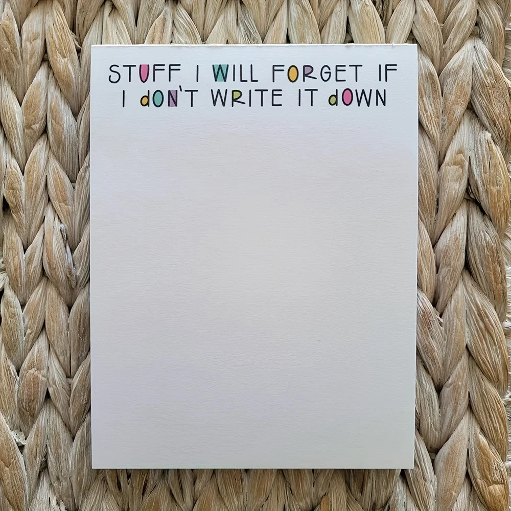 1 Set Quirky Humorous To-Do List Notepad, 50-Page Creative Gift Notebook