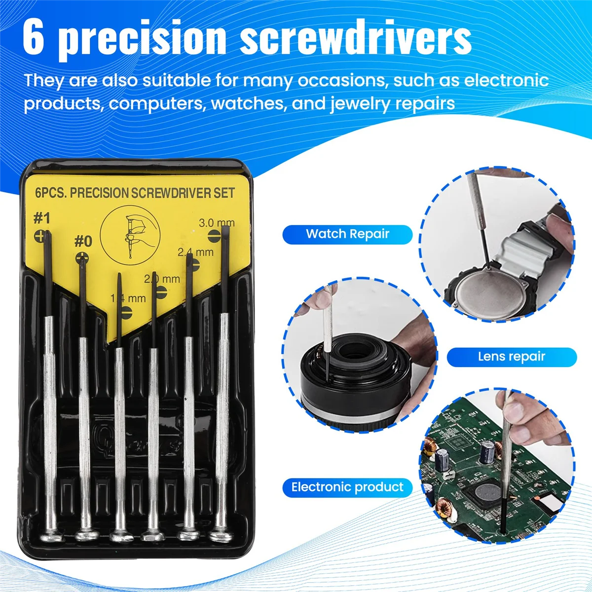 

L67A Pro Eyeglass and Sunglasses Repair Kit,Glasses Screws Kit and Nose Pads with 6 Pcs Screwdrivers and 3 Pcs Tools for Glasses