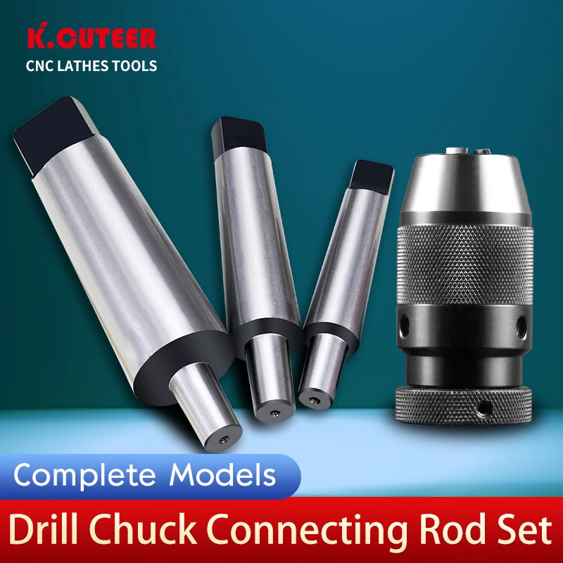 MT2/MT3/MT4 Automatic Drill Card Kit 1-13mm/1-16mm Taper Shank Reducing Drill Sleeve Impact Drill Adapter Head CNC Drill Holder