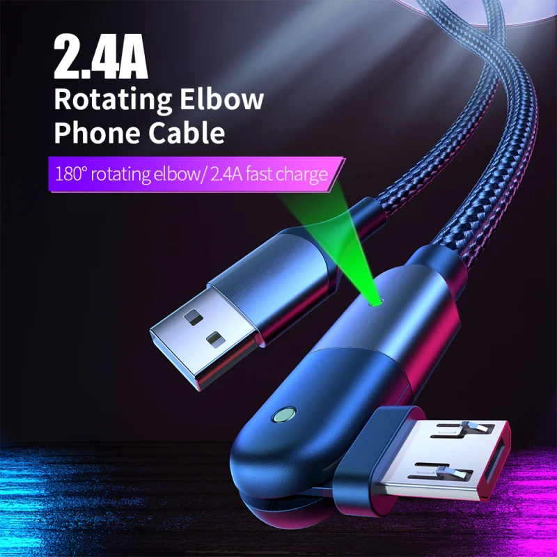 Fast Charging Data Line Resistant To Bending And Not Breaking Fast Charging Speed Straight Usb2.0 180 Charging Cable 180 Degrees