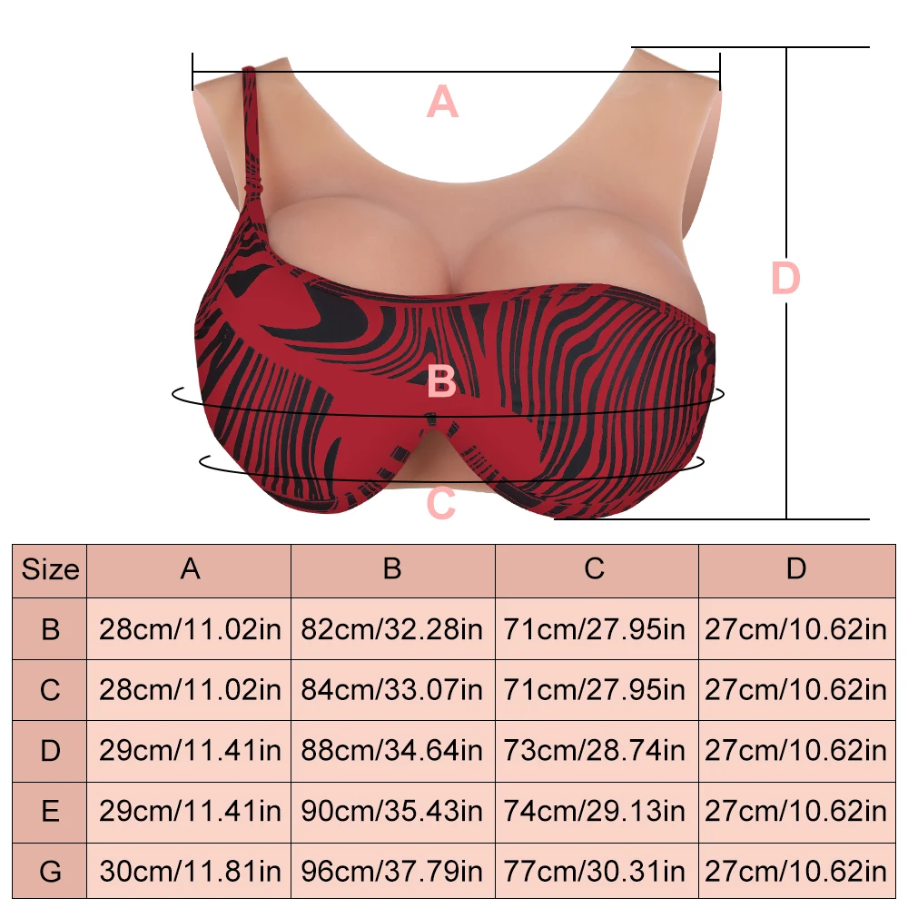 Factory Direct 2026 Top Rated Low-neck vest silicone breast simulation breathable and comfortable fake breast to increase bust