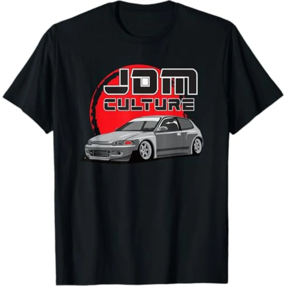 

Honda Men's and Women's T-shirt Civic EG6 Tee Summer Motorcycle Riding Off-road Short-sleeved Spring Racing Personality Top