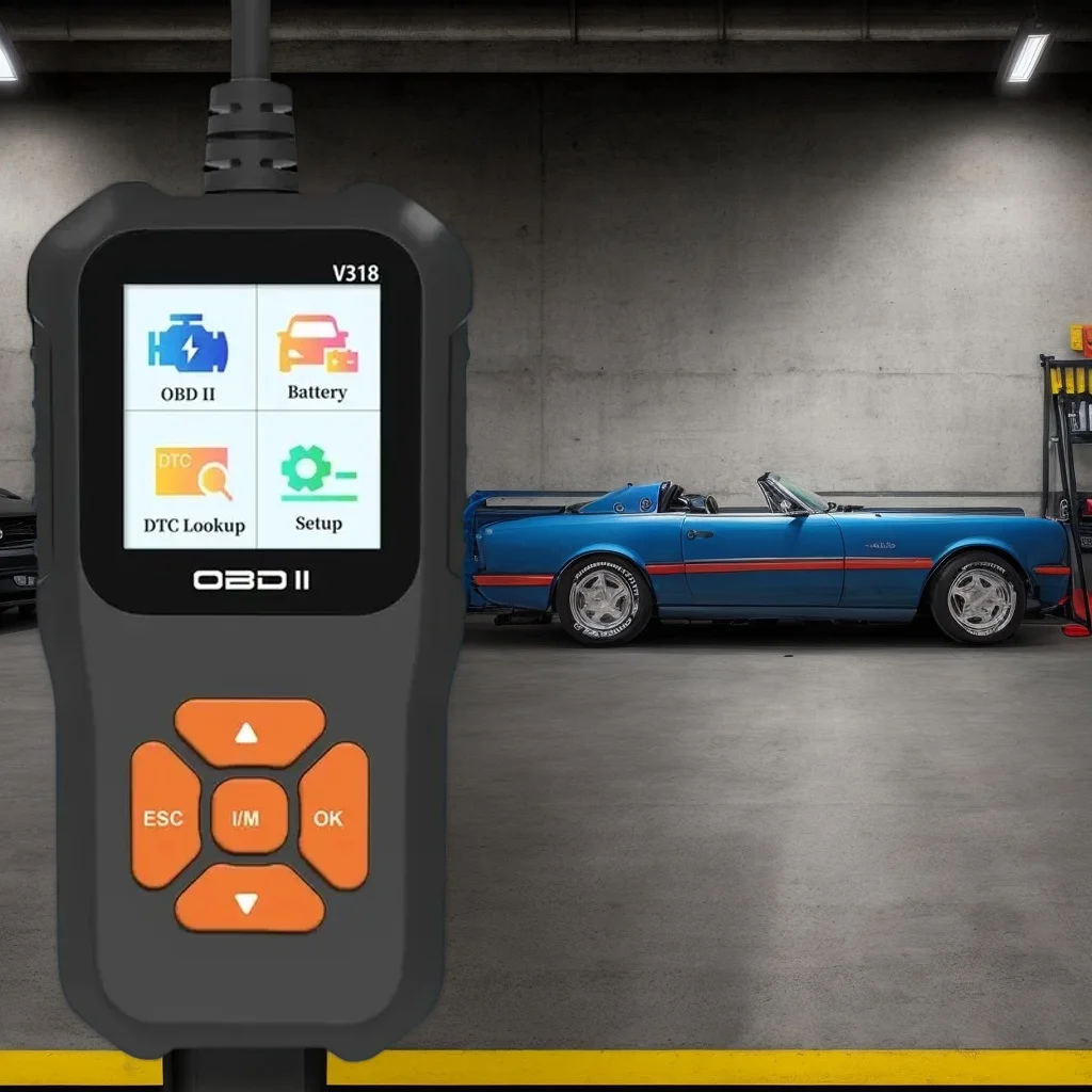 

OBD2 Car Diagnostic Tool - Engine Code Reader with Battery Test and Reset Function