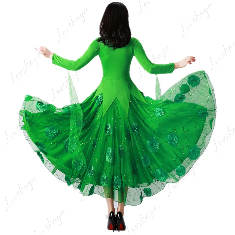 Long Sleeve Modern Dance Suit Ballroom Dance
