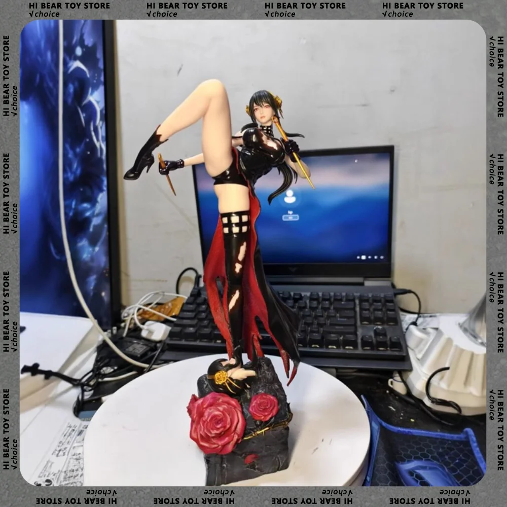 

37 см SPY FAMILY Аниме Фигурка Yor Forger Фигурки Yor Forger Красивая девушка Коллекционная модель Настольный декор Мальчики Индивидуальные игрушки Подарок