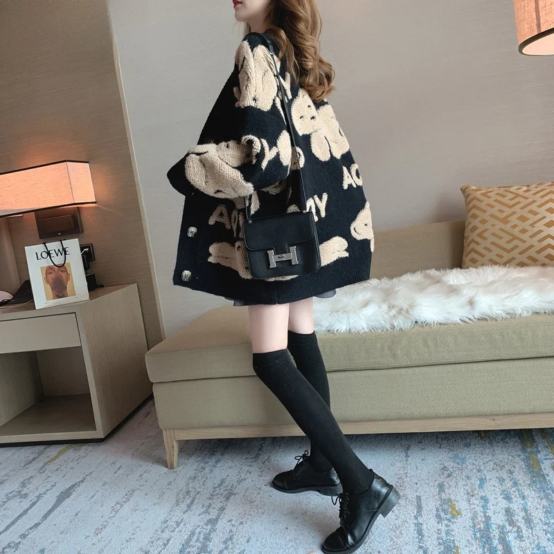 

Женский вязаный открытый кардиган, весна-осень 2023, новинка Sle Lazy Faion, европейские товары, верхняя одежда, свитер, джет, поездка на работу, Sle...