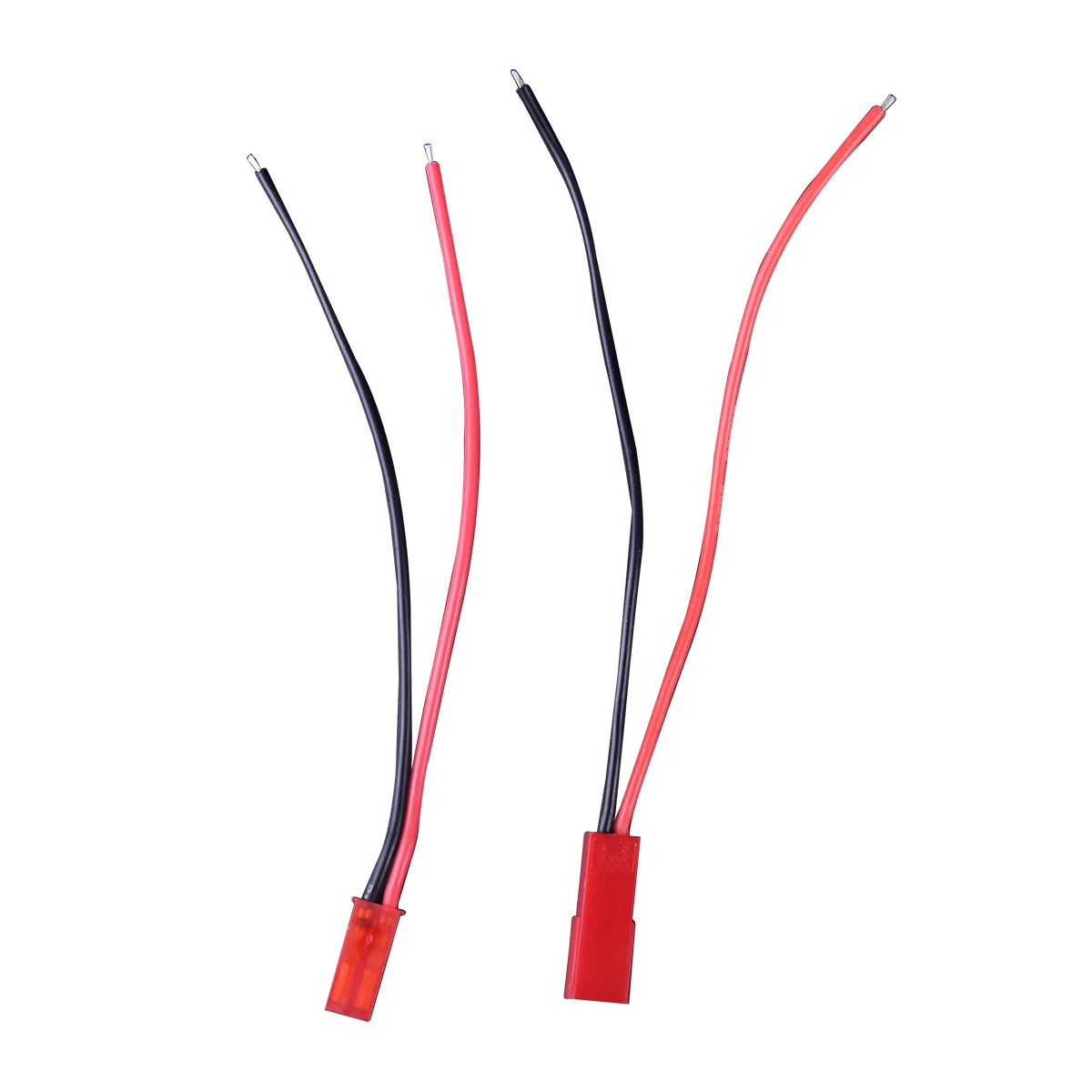 

10PCS/lot JST plug Connector Pigtail Male Female BEC Plug Silicone Cable Wire 200 degree for RC Lipo Battery 24AWG Wire