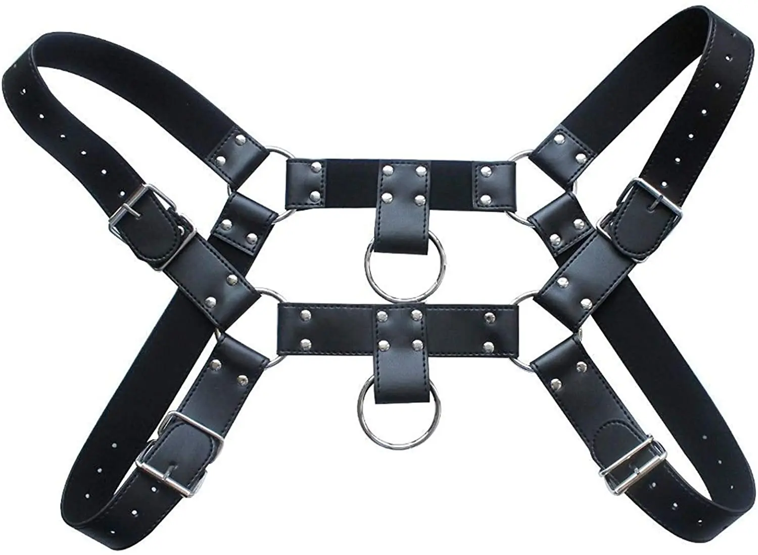 Men Harness Pu Leather Chest Harness Fetish Gay Adjustable Sexual Body Bondage lingerie Adult Sex Belt Erotic Costume Accessorie