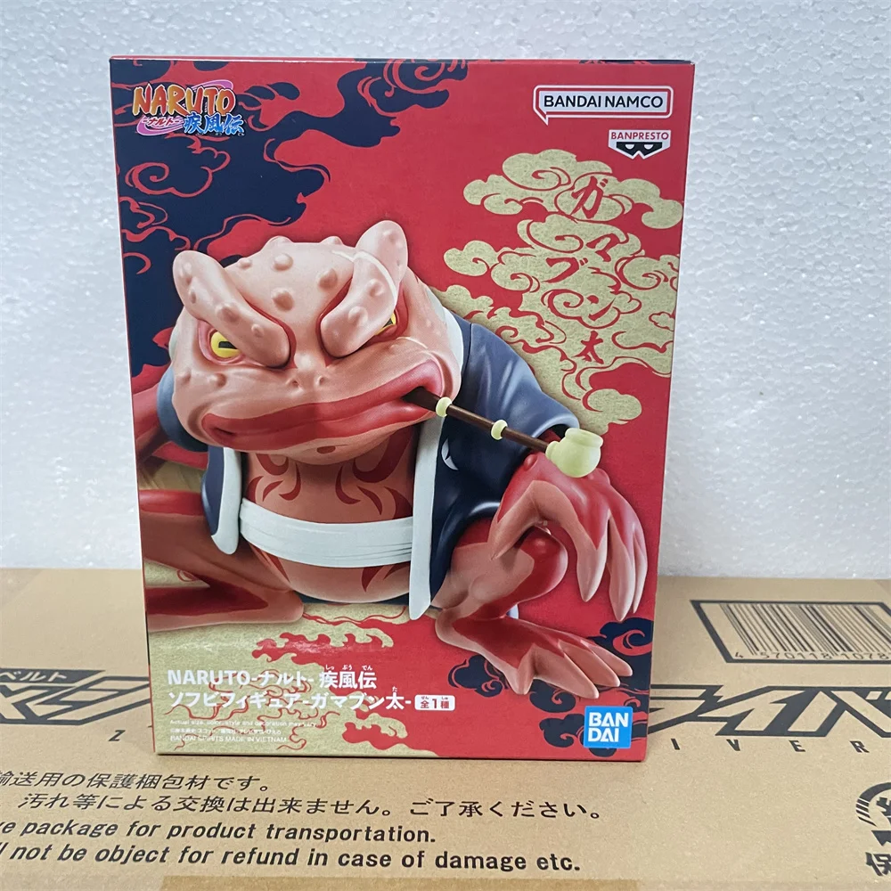 In Stock Anime Bandai Original NARUTO SHIPPUDEN SOFT VINYL FIGURE-GAMABUNTA Action Figurine PVC MERCHANT MEETS THE WISE Toys