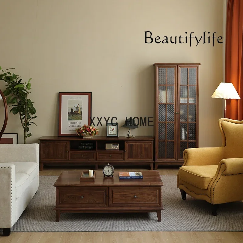 

Комбинированный шкаф для телевизора BJ для гостиной, дома, черный орех, украшение для Hogar