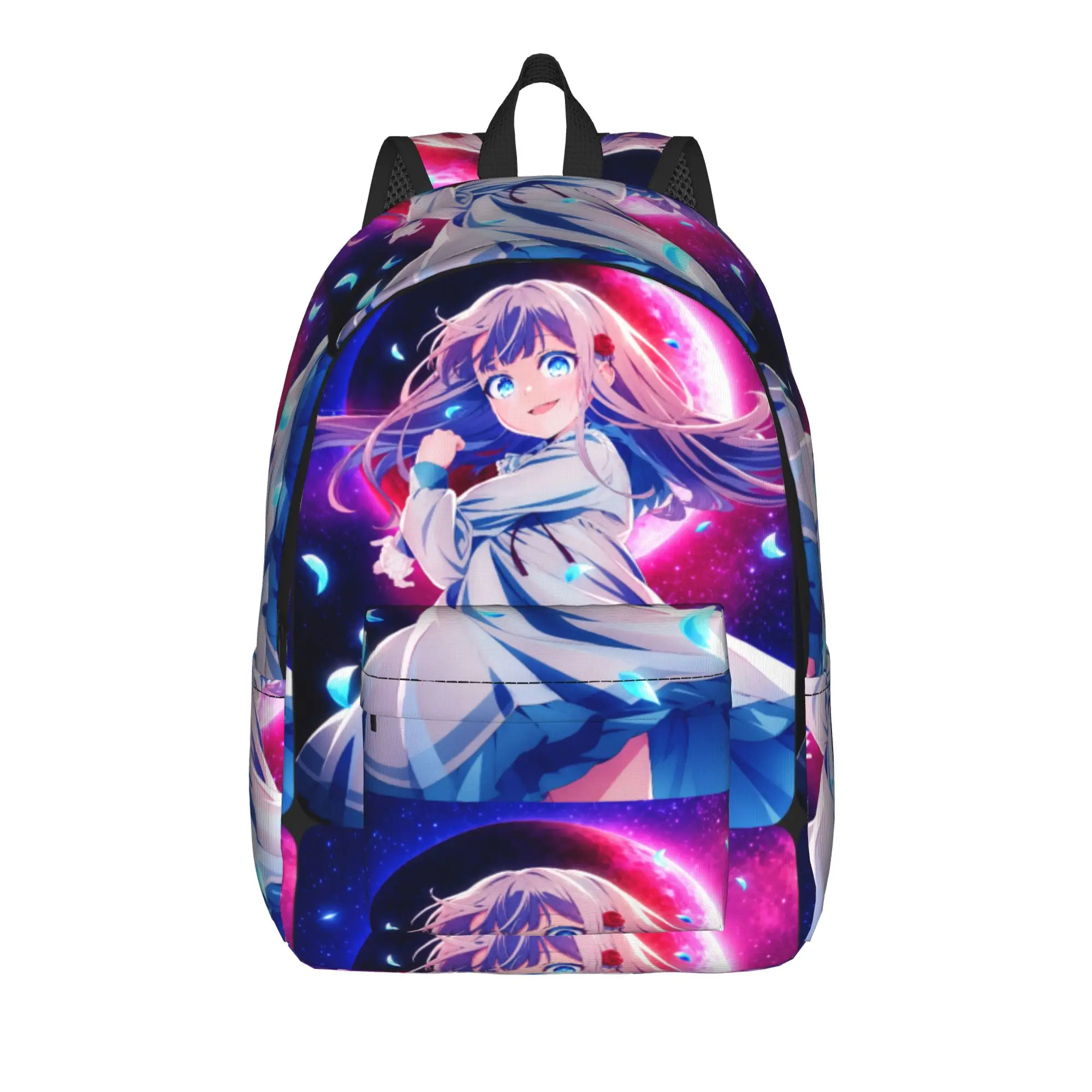 Nia Liston Galaxy Scene Backpack  Girl Polyester University Backpacks Durable Kawaii High School Bags Rucksack