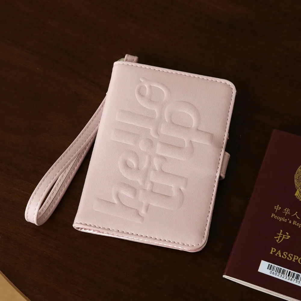Porta passaporto creativo in pelle PU Lettera aereo Check-in Certificato Custodia per carte Porta passaporto multifunzionale Clip da uomo