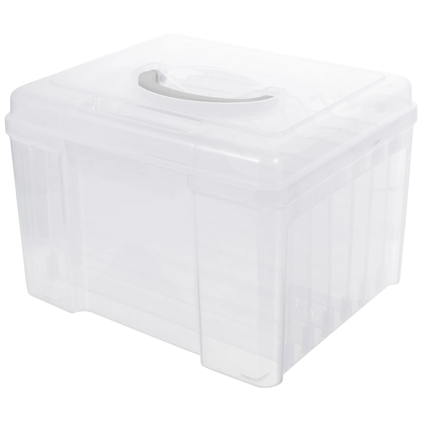 

Photo Box Greeting Card Sorting Storage Boxes Lids Picture Organizer Photo Storage Box Plastic Durable Portable Craft Containers