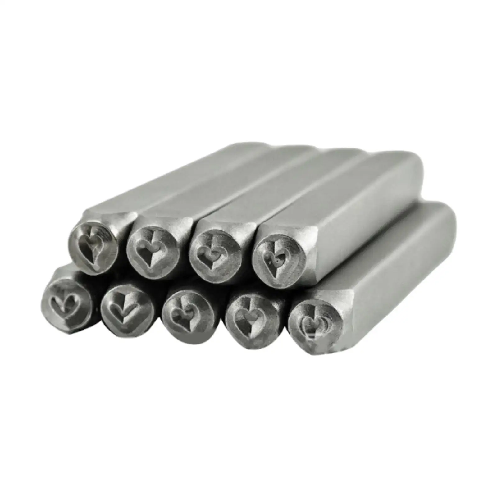 

9Pcs Heart Shaped Metal Stamps,Punch Stamping Sturdy for Jewelry Making Punch