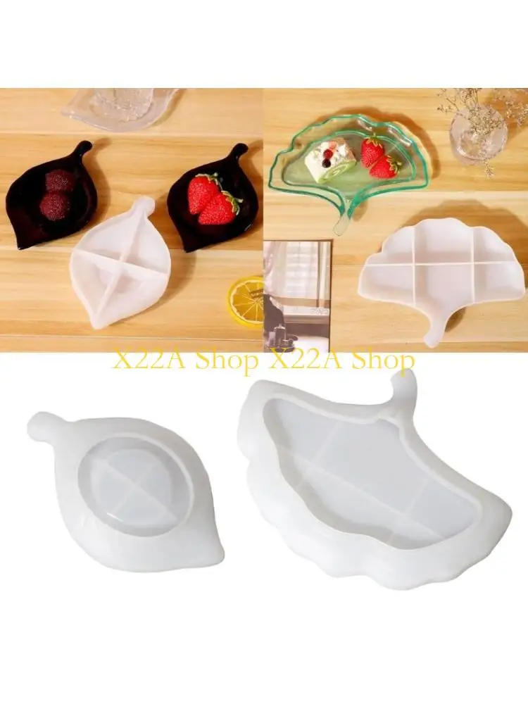 Unique Jewelry Tray Resin Mold,Soap Earrings Storage Box Silicone Mold Coasters Mold for DIY Crafts Casting Home Decor