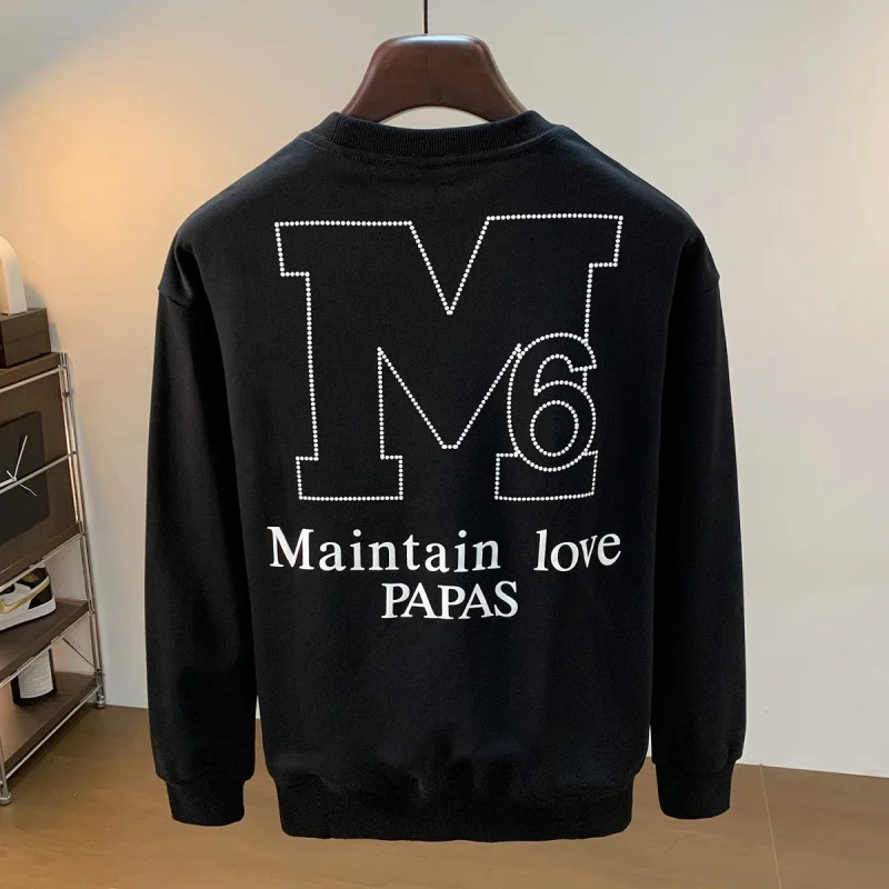 

Осенняя мужская толстовка с капюшоном 2025 года, новая модная брендовая свободная оверсайз-топ с буквенным принтом, повседневная универсальная мужская одежда