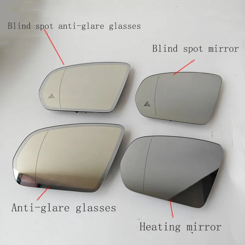 Side Rearview Mirror Glass Heated Blind Spot Anti-Dazzle Mirror Lens For Mercedes-Benz B-Class C W205 E W213 S W222 GLB GLC X253