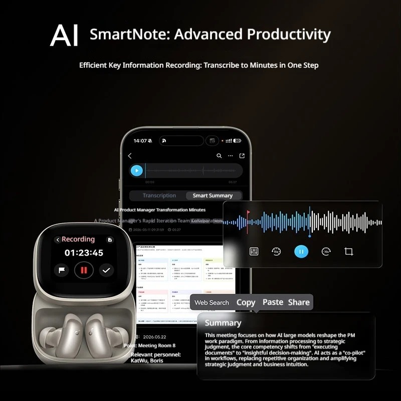 Anker Soundcore Liberty5ProMax Active Noise Cancelling Bluetooth Wireless Earbuds 10 Mics Ai Neural Algorithm For Commute Travel