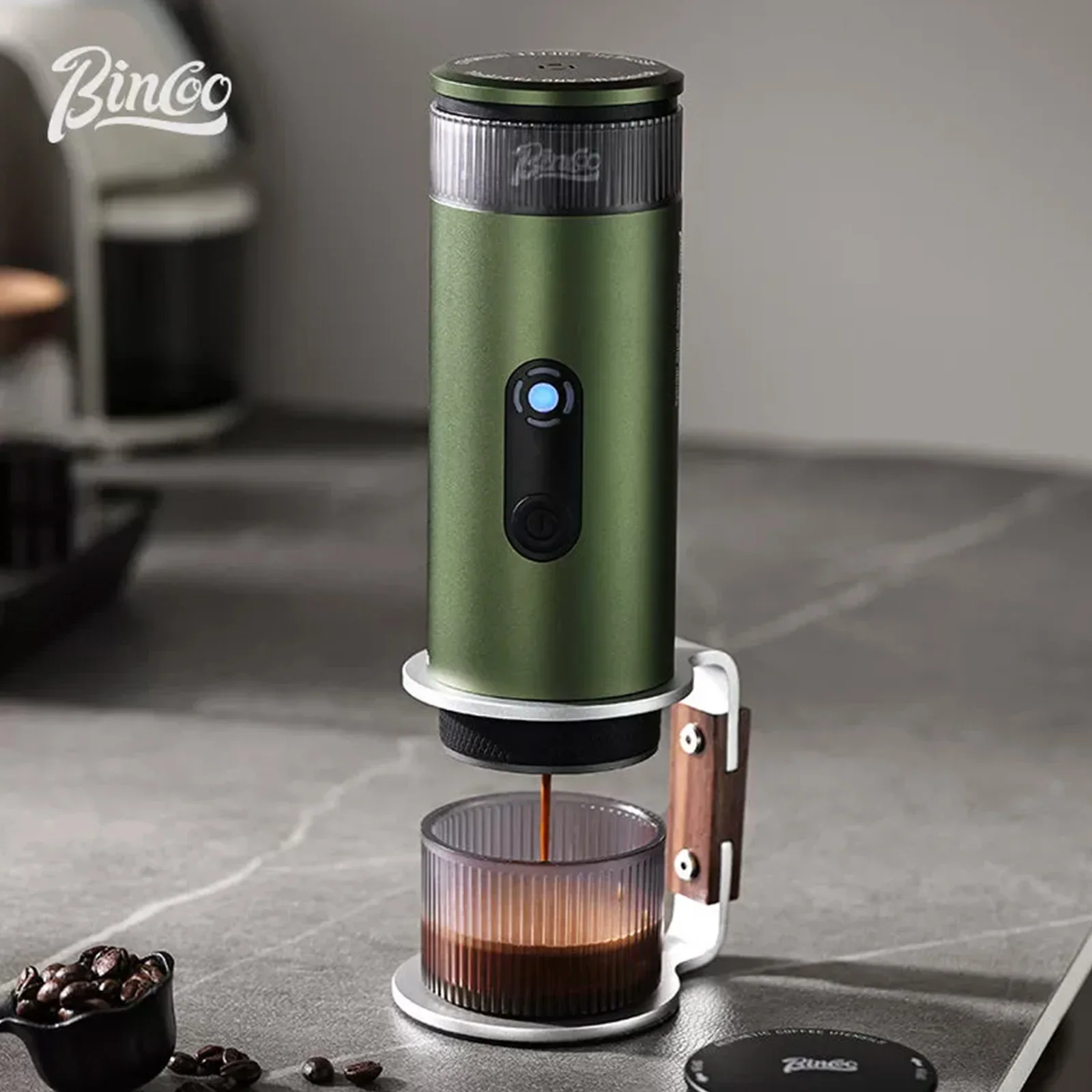 

Bincoo Portable Coffee Machine,Upgraded H1 Pro Electric Wireless Heating and Cold Extraction Espresso Maker,Home Camping Outdoor