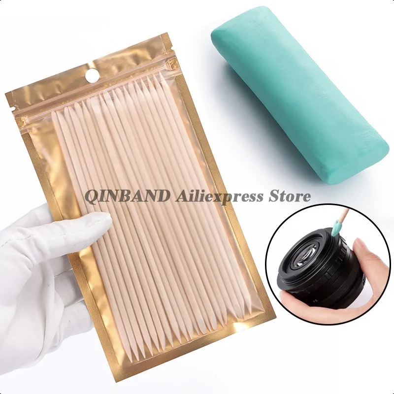 Bergeon 6033 Rodico The Original Green Putty Watch Cleaner Solid Wood Cleaning Stick Willow Wood Stick for Watch Movement Repair