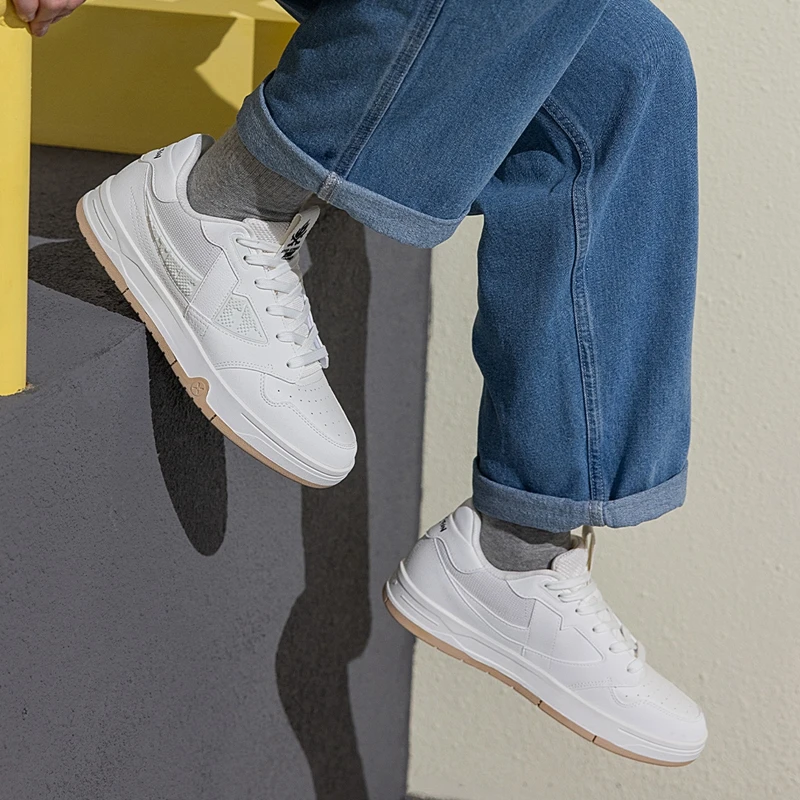 Xtep STEP-1 Skateboarding Shoes For Men 2024 Autumn Street Style Skate Shoes Durability Comfortable Sneakers 976319310043