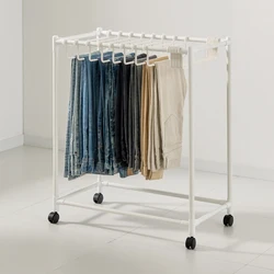 이동식 바지행거 (바지전용 옷걸이 15P 포함) Mobile Trouser Hanger (Includes 15 Trouser Hangers)