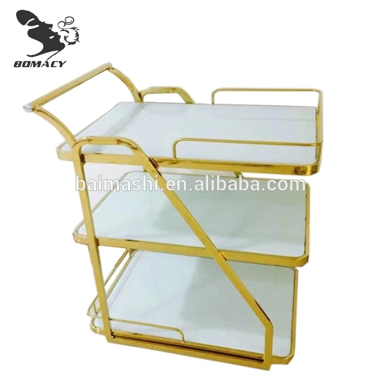 Bomcay High Quality European Luxury Style Beauty Salon Facial Portable Trolley Commercial Working Trolley