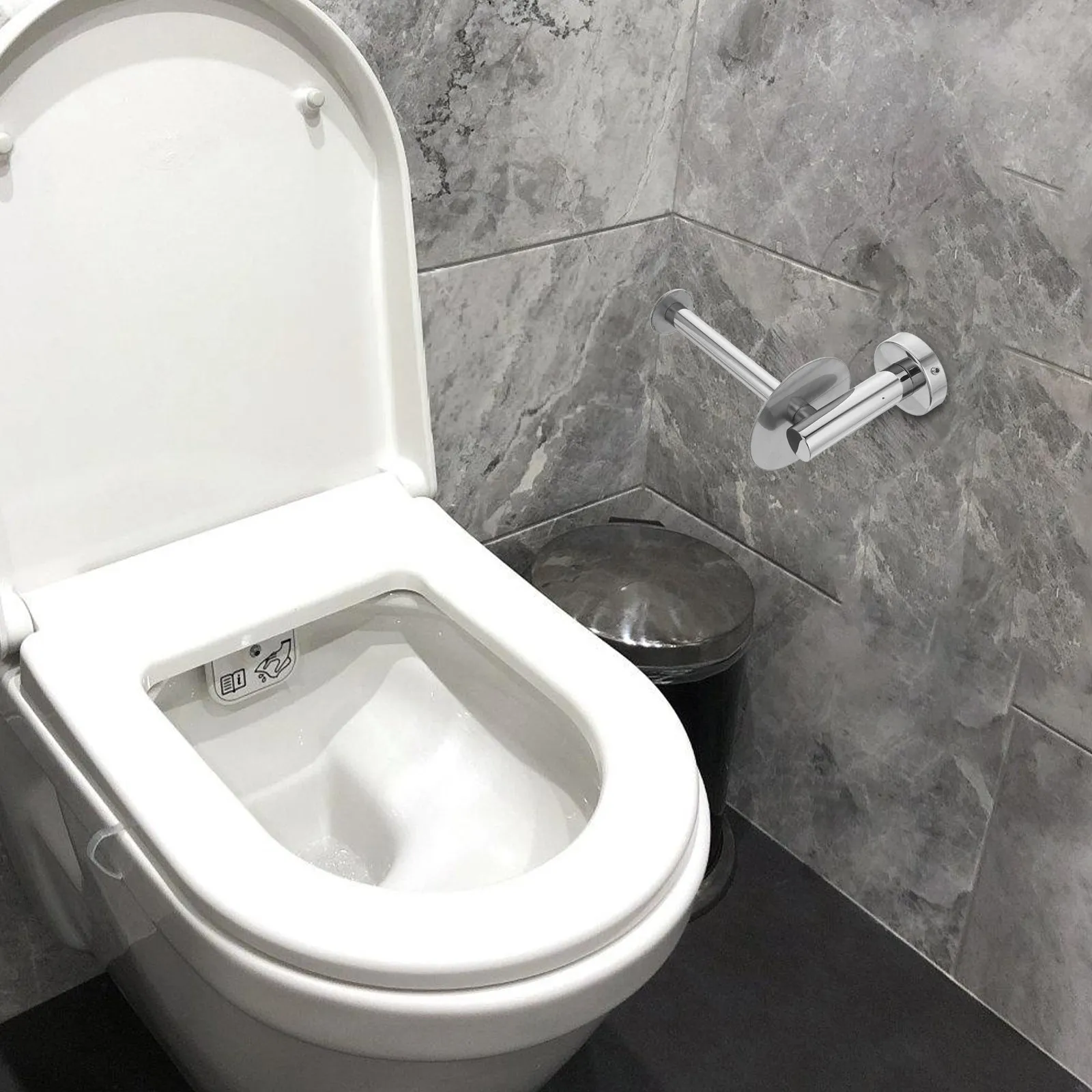 

Premium Stainless Steel Paper Towel Holder Smooth Glossy Finish Pressure Lever for Quick Paper Roll Change Ideal for Bathroom