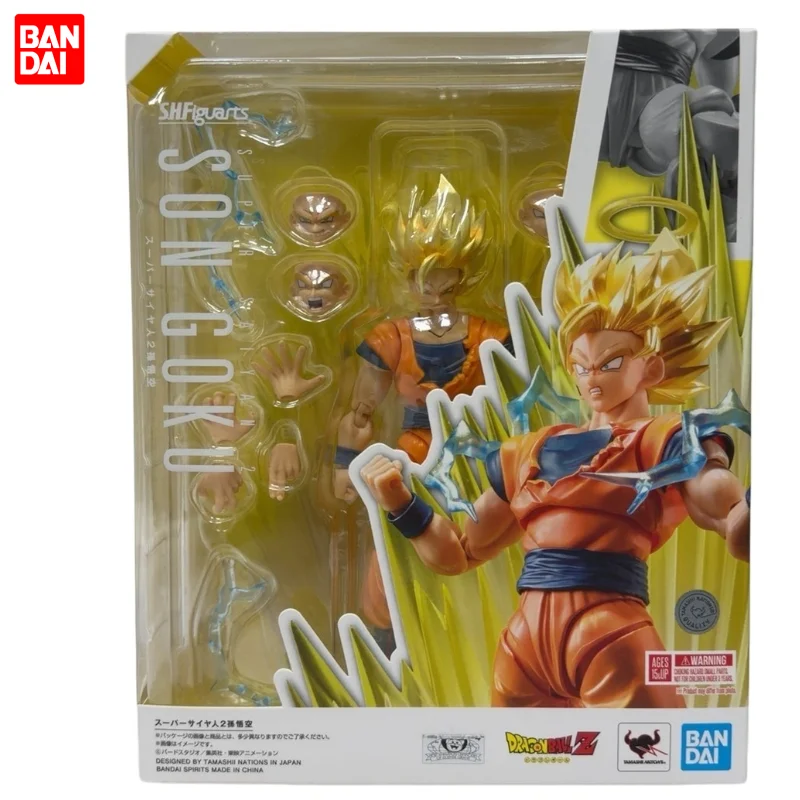 

Оригинальная подвижная фигурка Bandai SHF Сон Гоку Супер Сайян 2, игрушка, подарок, коллекционный предмет - в наличии