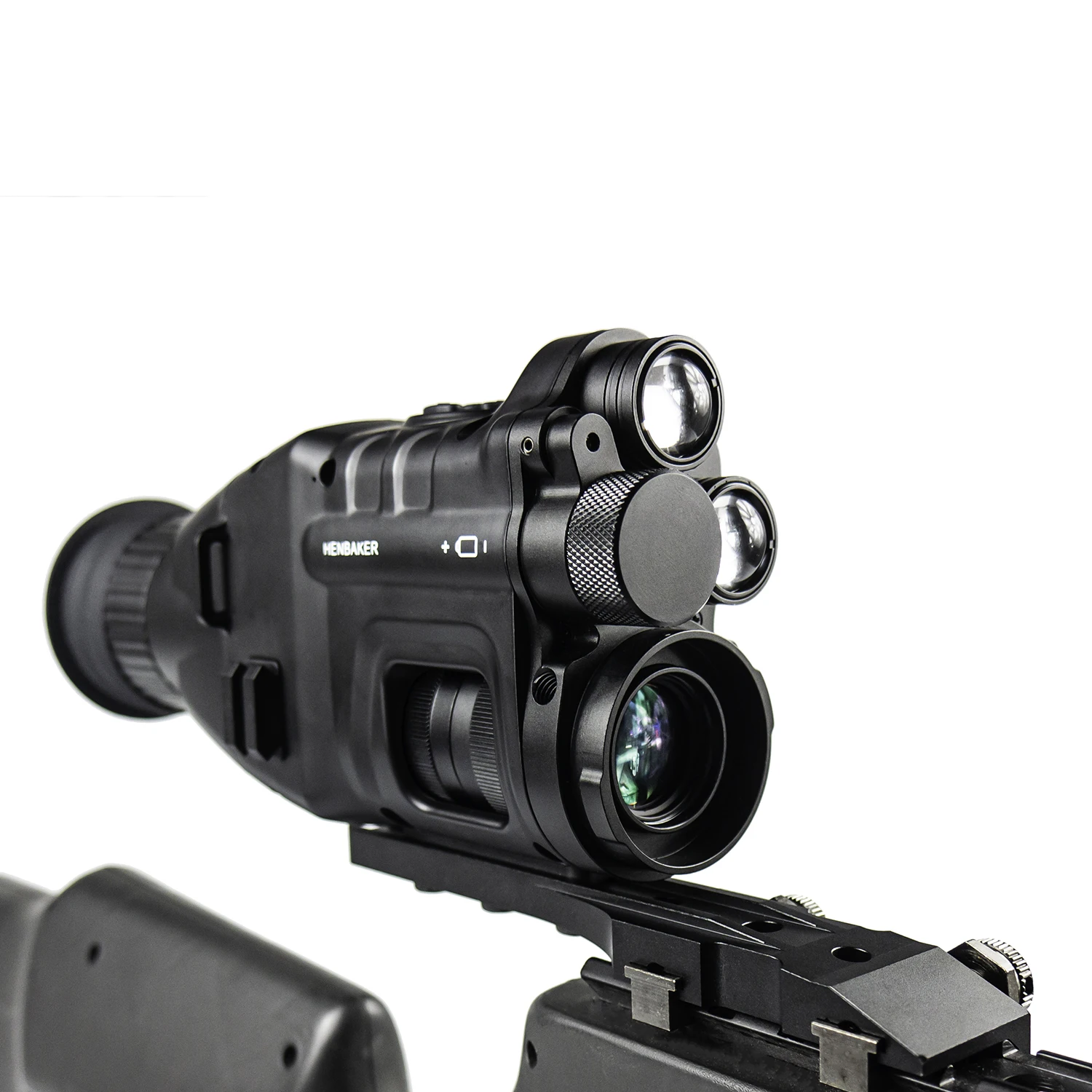 Kamera Teropong Monokuler Digital CY789 850/940nm Inframerah Ganda 400M Penglihatan Malam 1080P HD 24X Wifi APP untuk Berburu