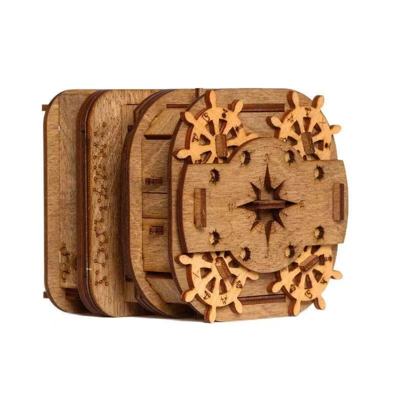 3D Puzzle Box Para Adultos, IQ Game Nível 10, Quebra-cabeça De Madeira, Alta Dificuldade