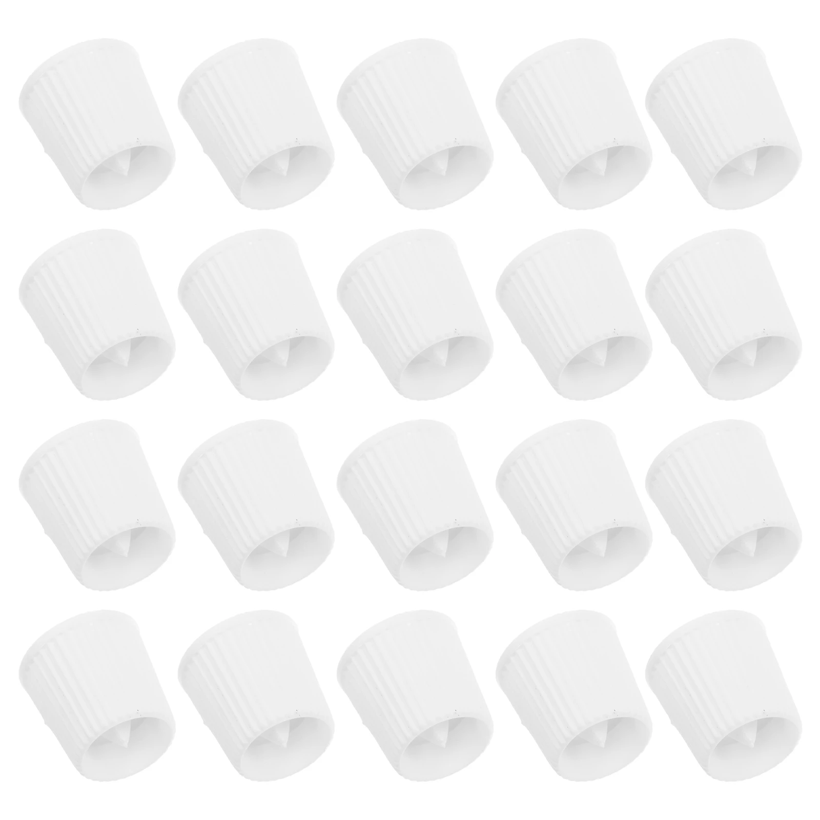 

50pcs Refillable Toothpaste Tube Cap Durable Plastic Leak Proof Soft Tube Compatible Home Travel Bottle Emptying