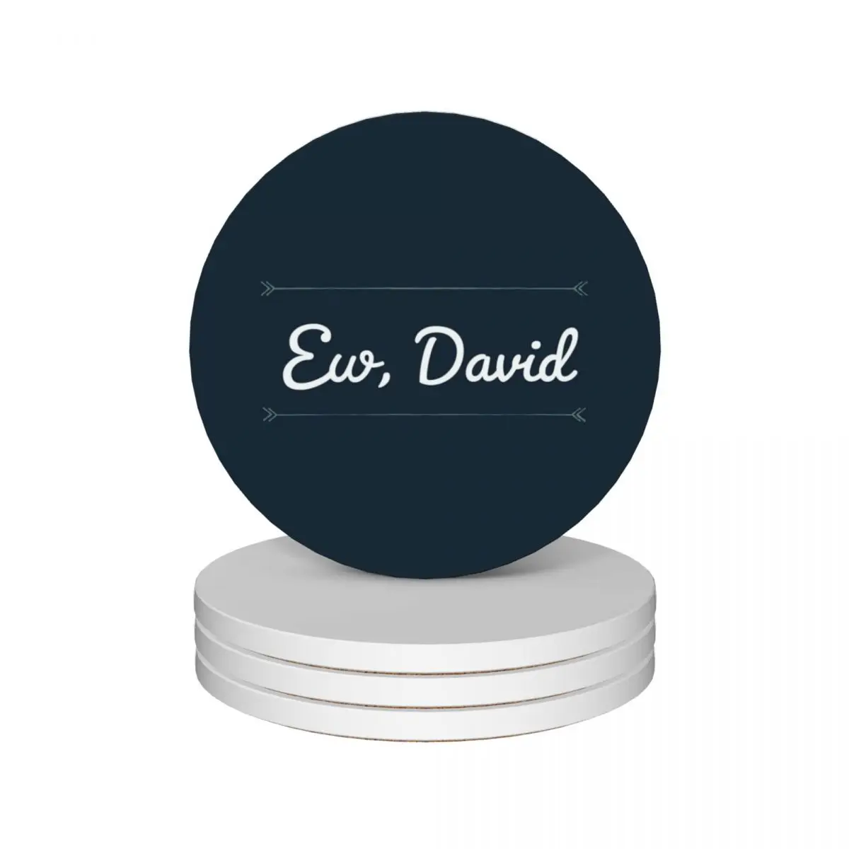 

Ew, David Ceramic Coasters (Set of 4) anti slip drinks Coasters