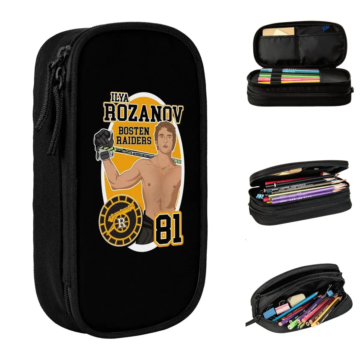 

Ilya Rozanov 81 Heated Rivalry Pencil Case Fun Pen Holder Bags Girls Boys Large Storage School Supplies Gifts Pencil Box