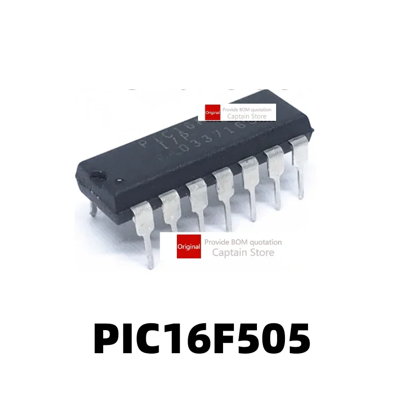 5 قطعة PIC16F505-I/P رقاقة في الخط DIP14 رقاقة متحكم