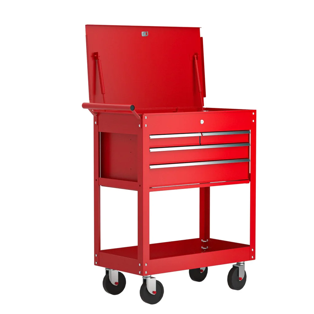 Customizable 5 Draws Oem Factory Sale Rolling Heavy Duty Steel Tool Cabinet with Brake Wheels  Mobile Tool Cart