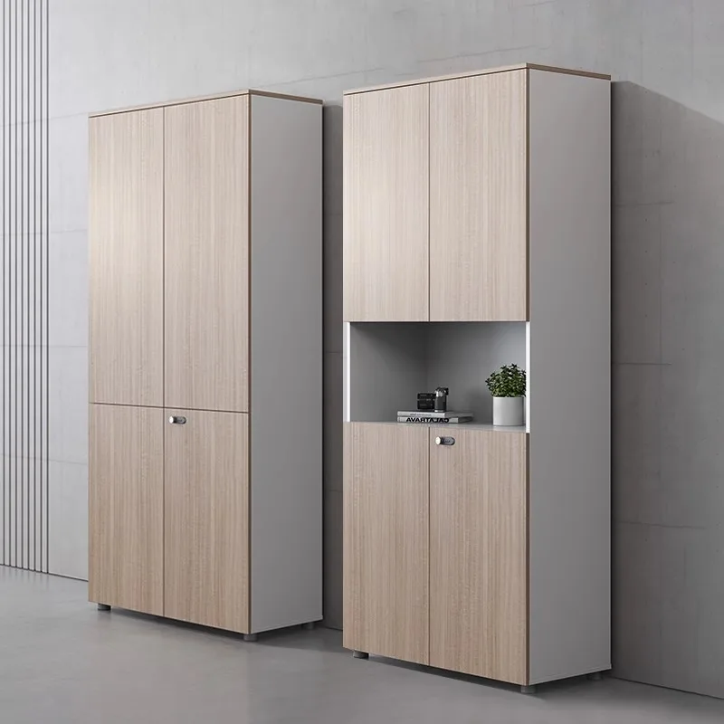 

Wooden low cabinet Office cabinet File cabinet High Combination Partition Tea Printer