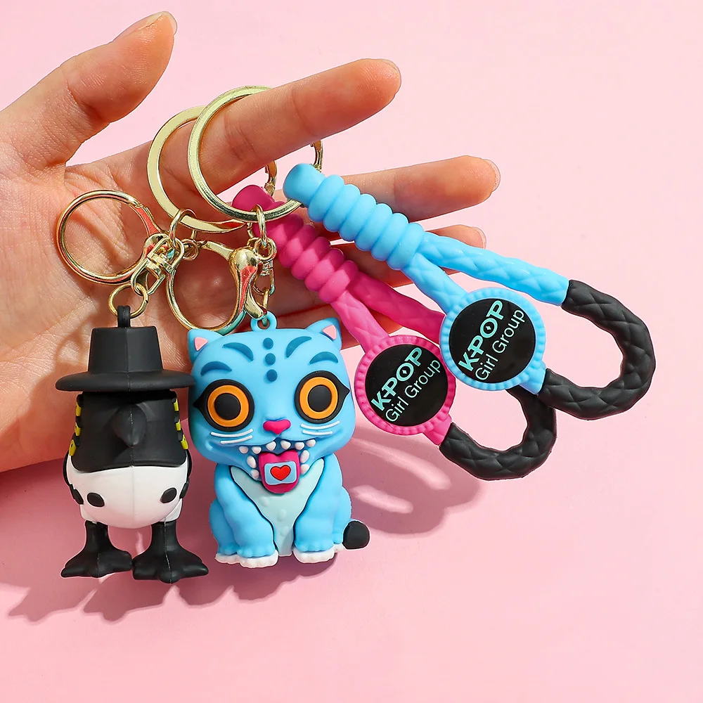 Kpop شيطان هنتر المطاط النمر الصغير المفاتيح أنيمي هنتركس ساجا بنين حقيبة الملحقات أومي زوي جينو ميرا كيرينغ